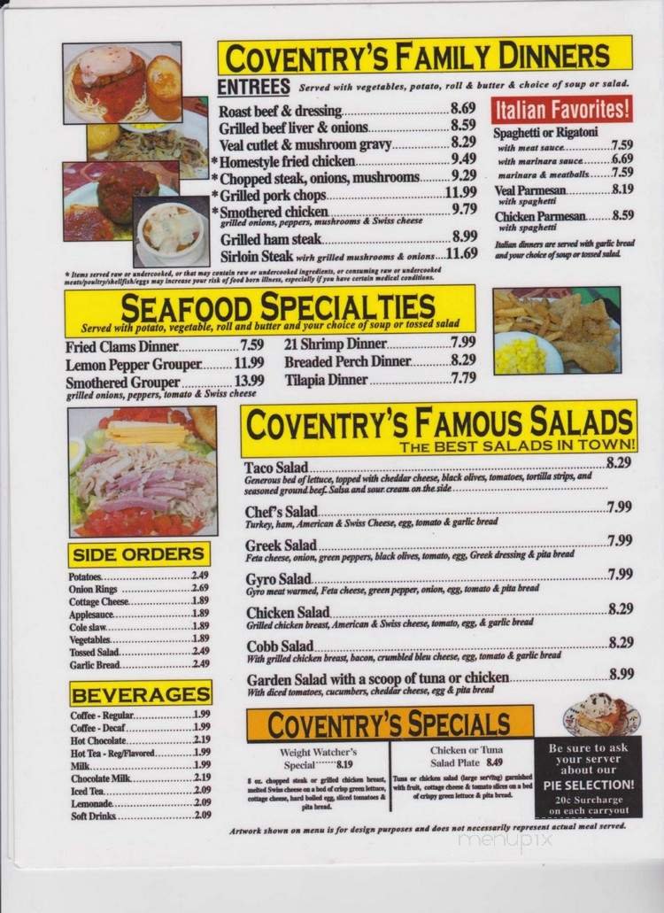 Menu page 2