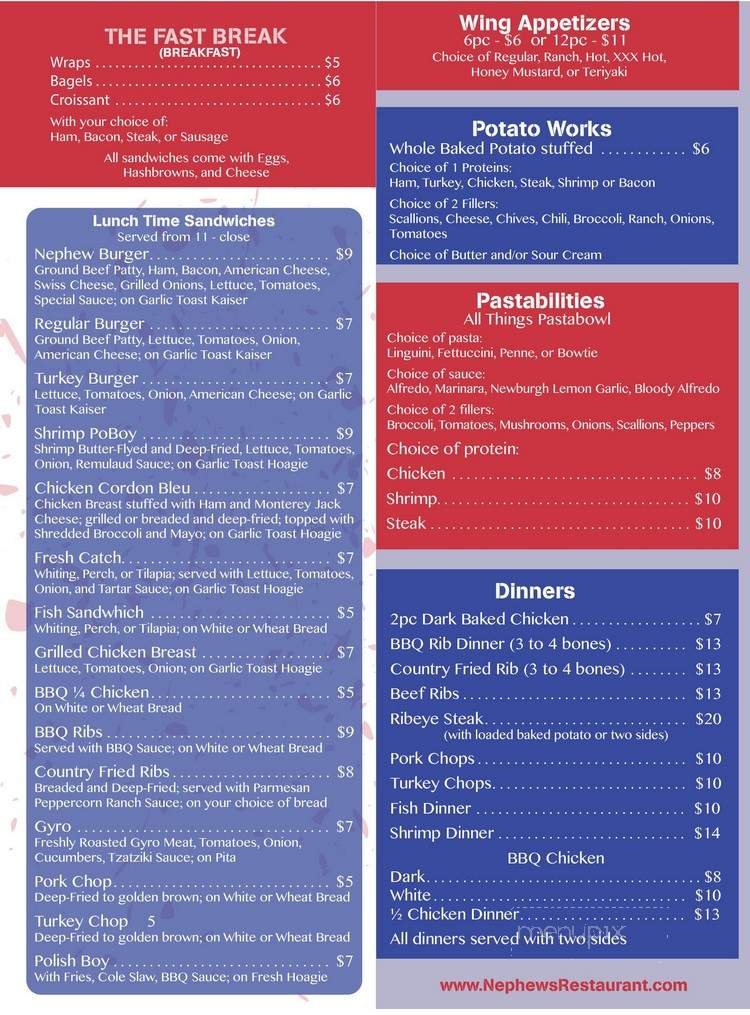 Menu page 2