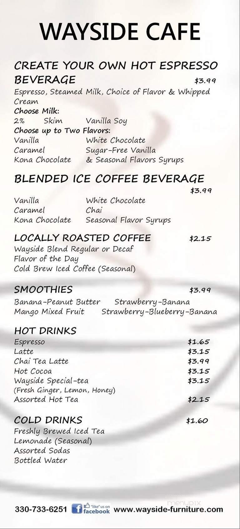 Menu page 1