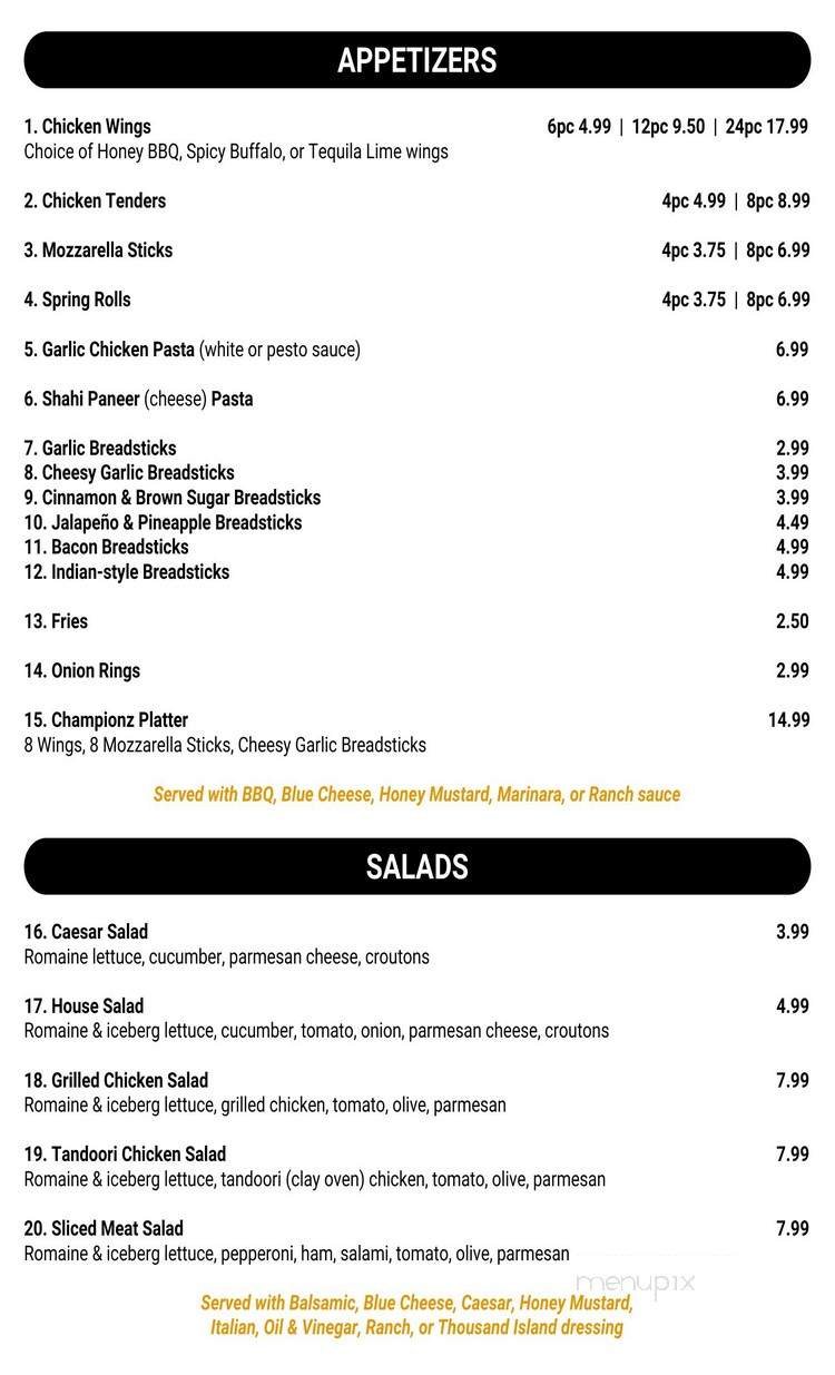 Menu page 2