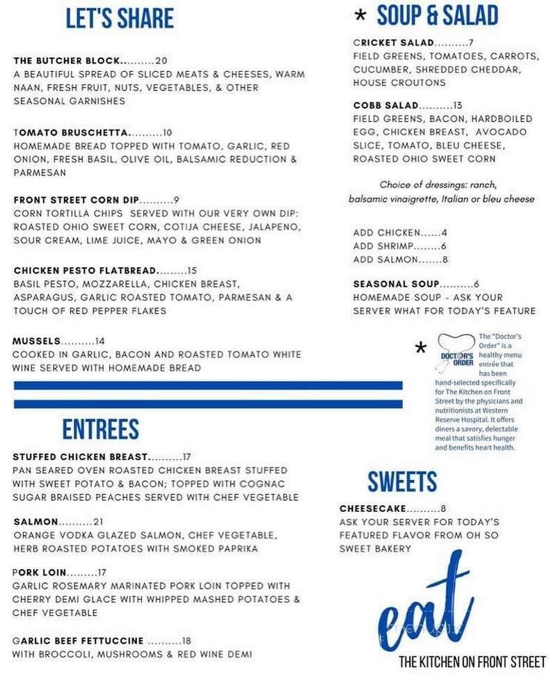 Menu page 1