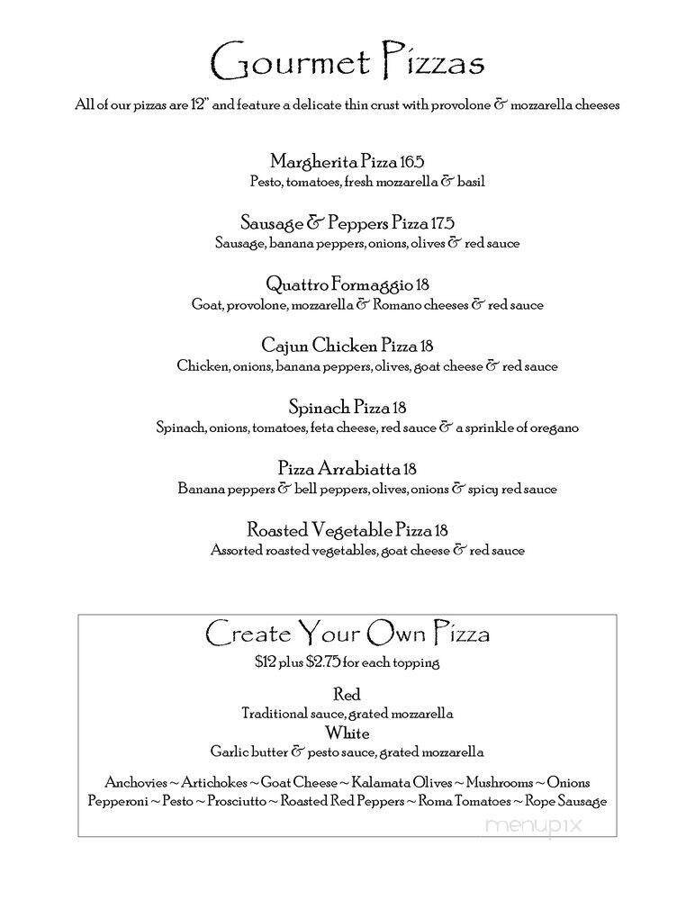 Menu page 1