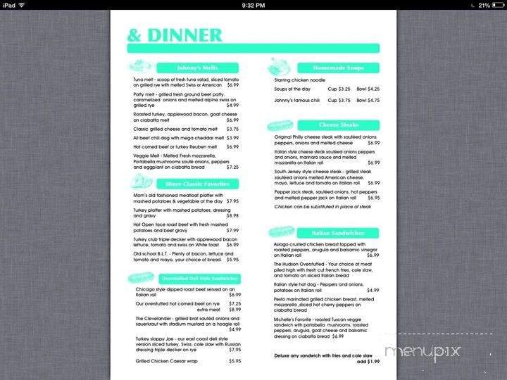 Menu page 1