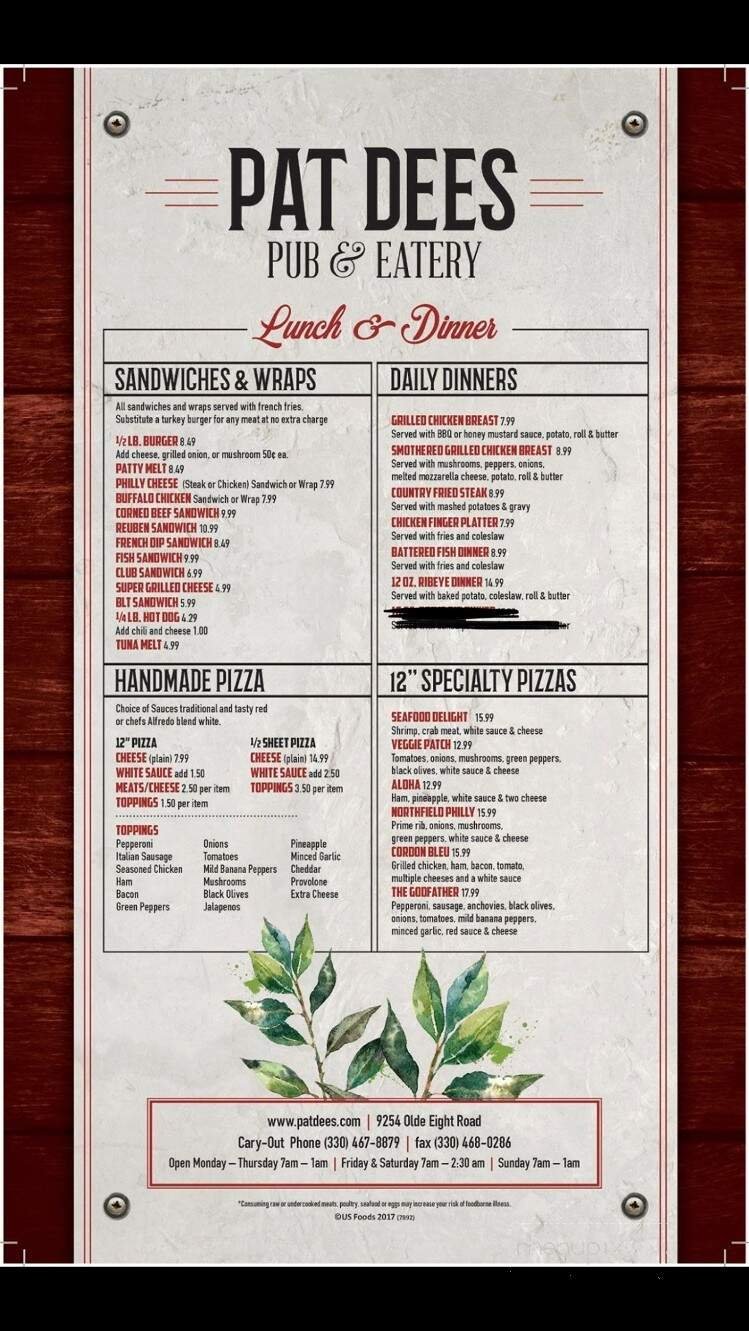 Menu page 2