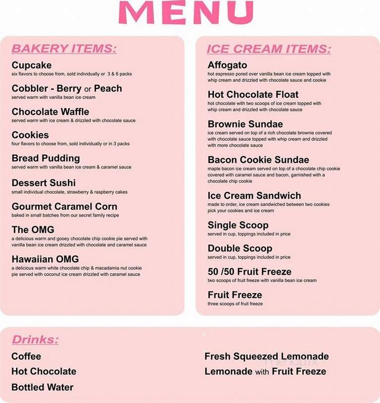 Menu page 1