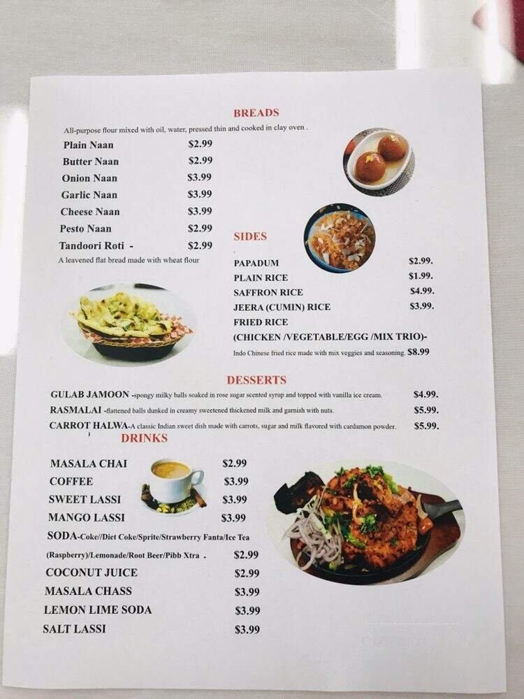 Menu page 1