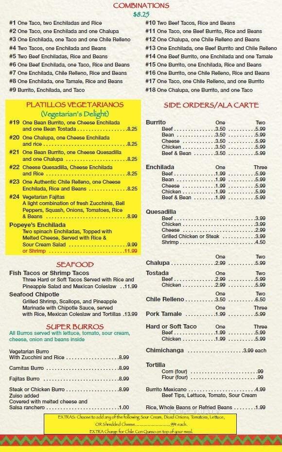 Menu page 2