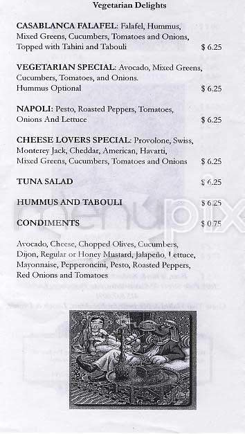Menu page 2