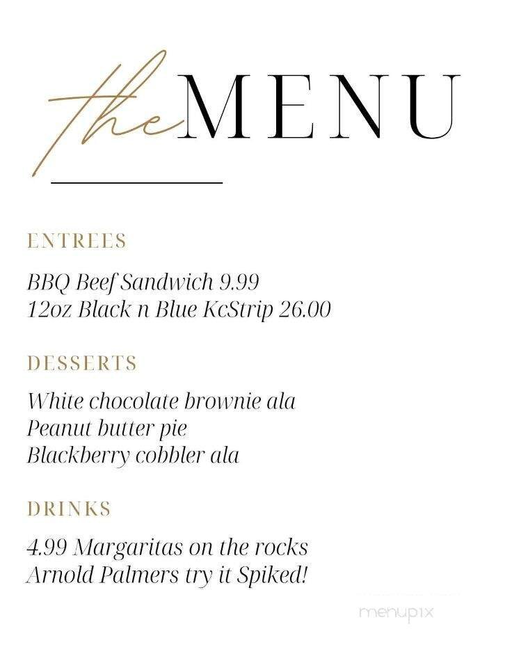 Menu page 1