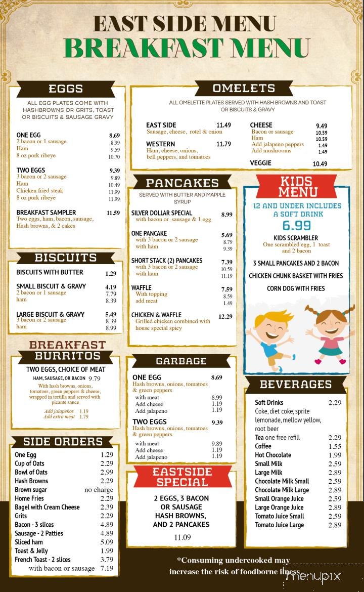Menu page 1