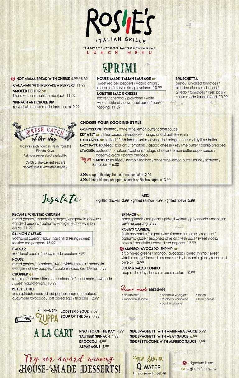 Menu page 1