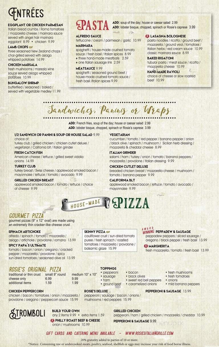 Menu page 2