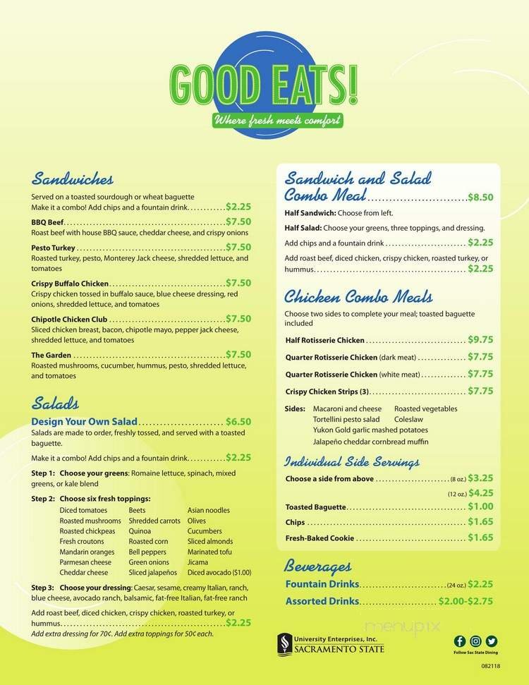 Menu page 1