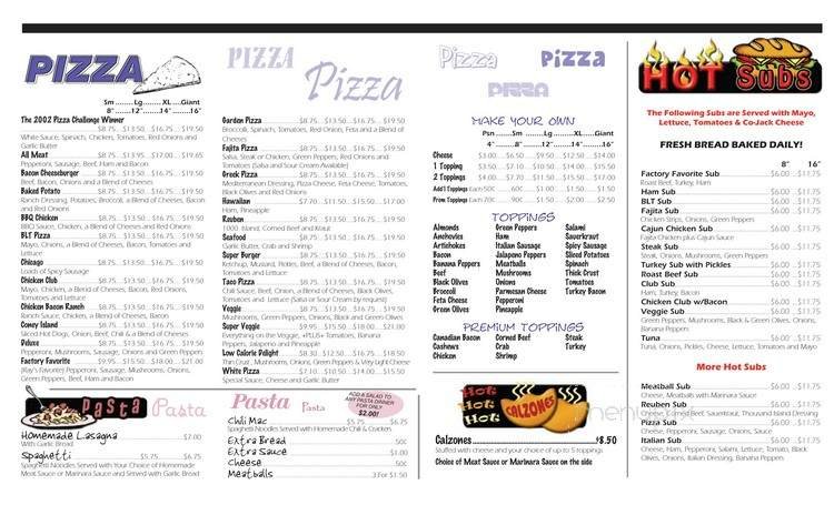 Menu page 2