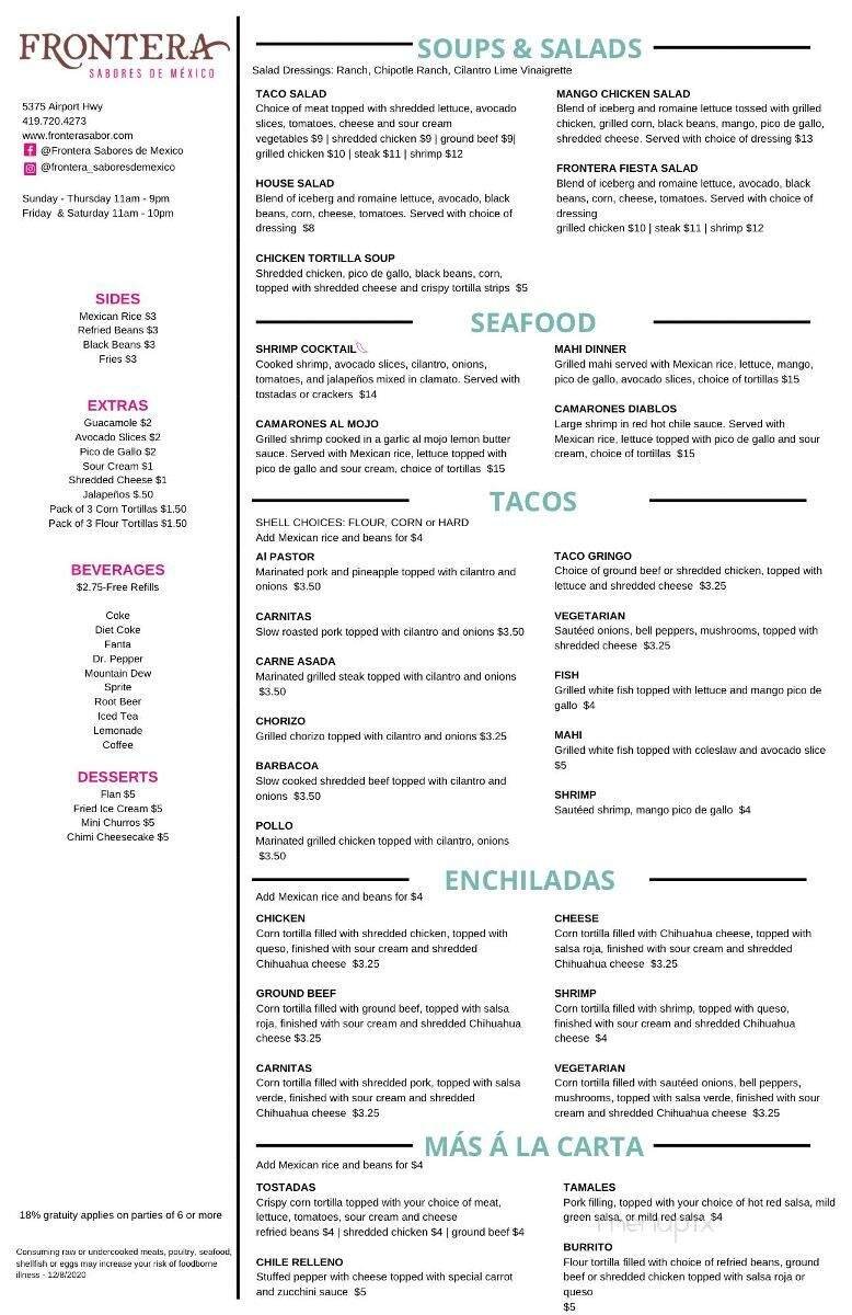 Menu page 2