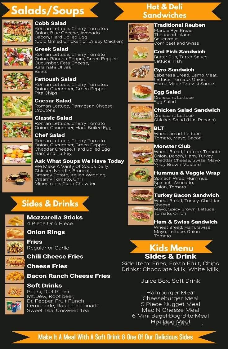 Menu page 1