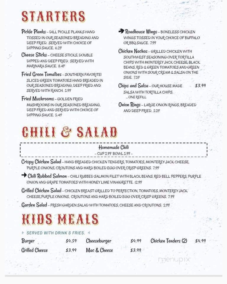 Menu page 1
