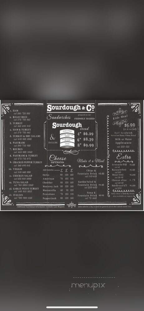 Menu page 1