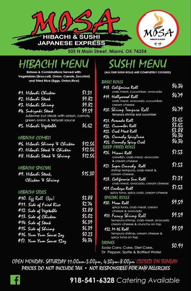 Menu page 2