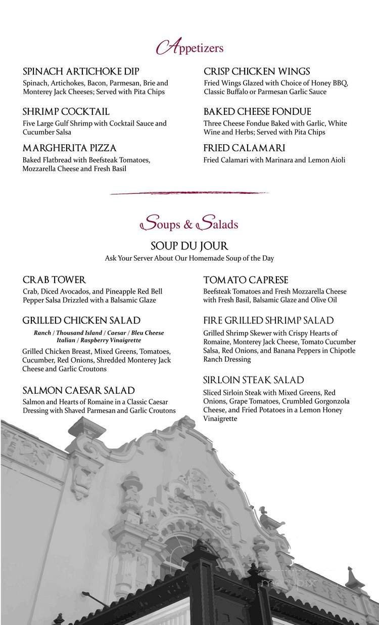 Menu page 1