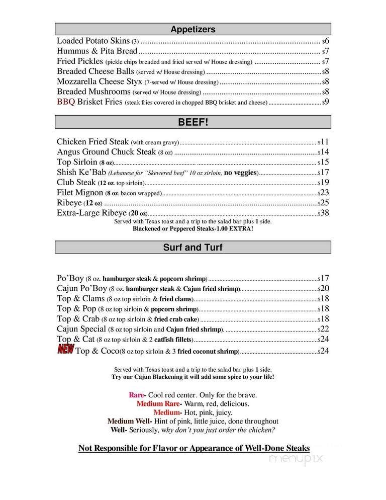 Menu page 1