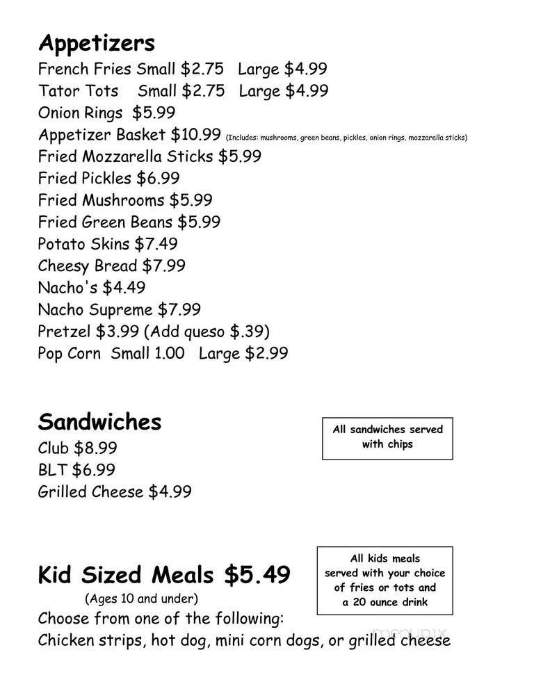 Menu page 2