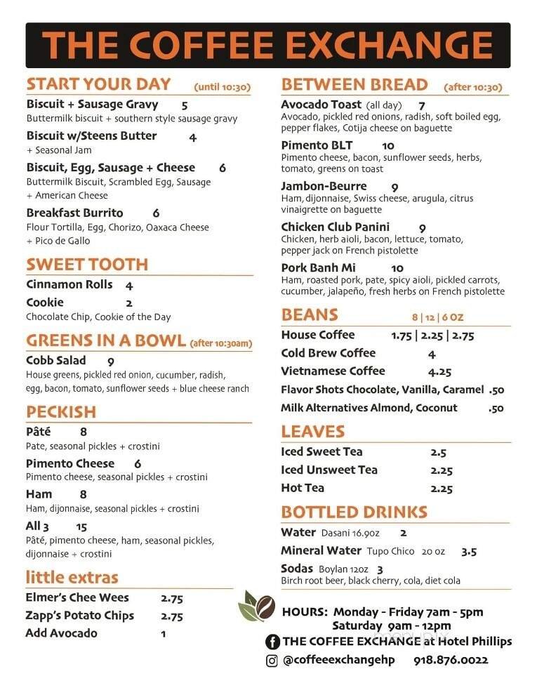 Menu page 1