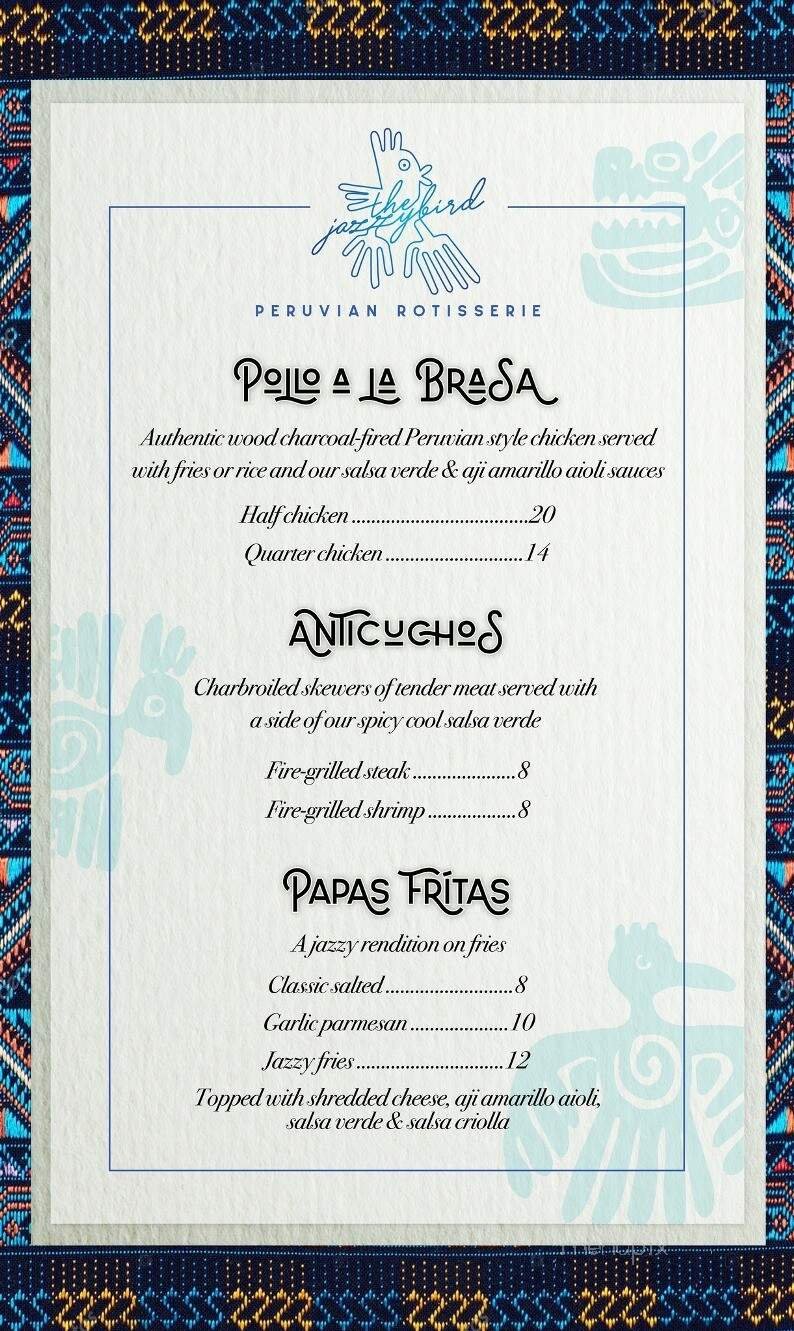 Menu page 1