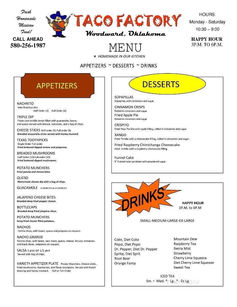 Menu page 2
