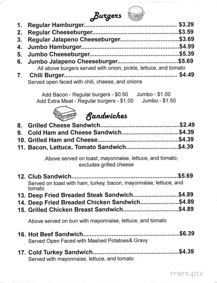 Menu page 2