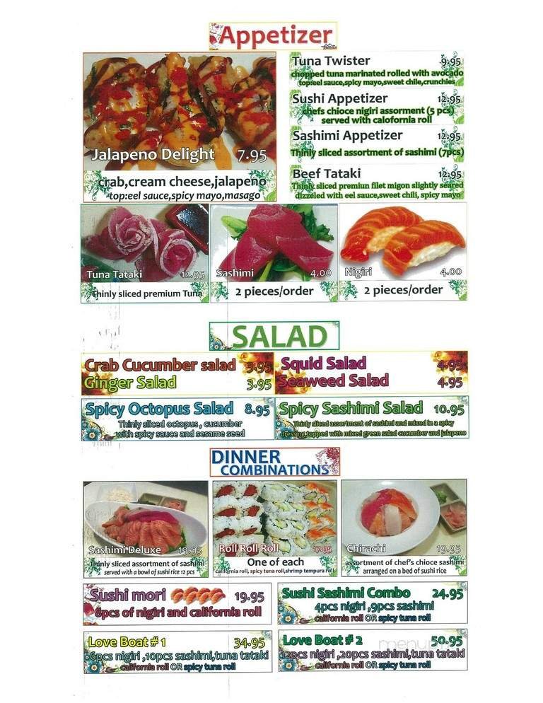 Menu page 9