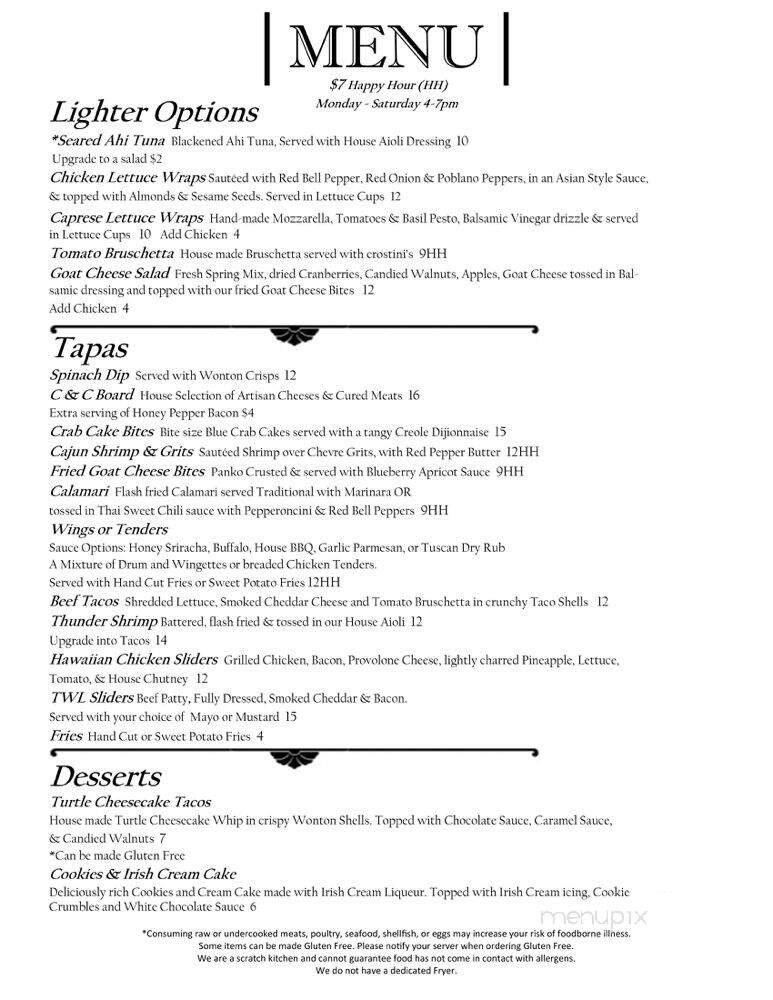 Menu page 2