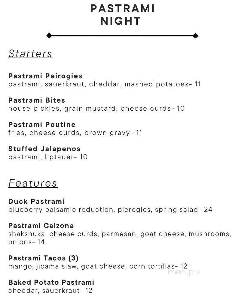 Menu page 1