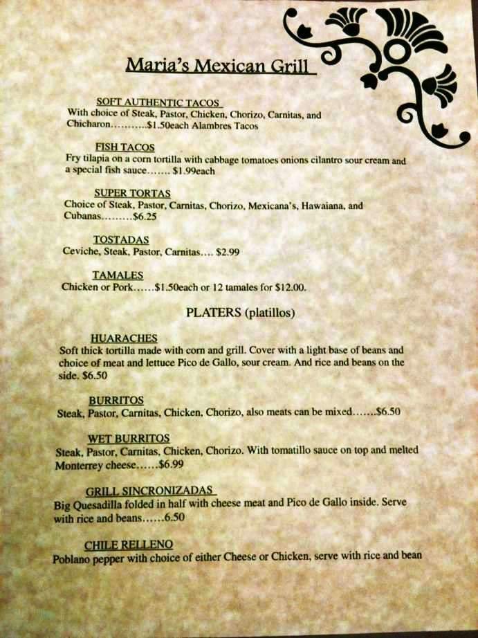 Menu page 2