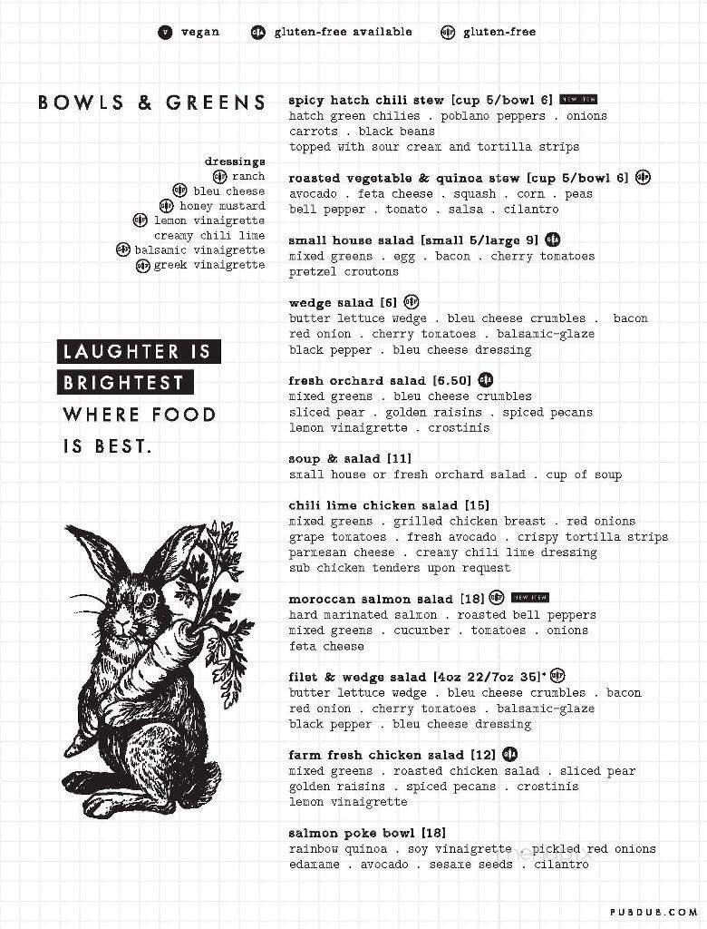 Menu page 1