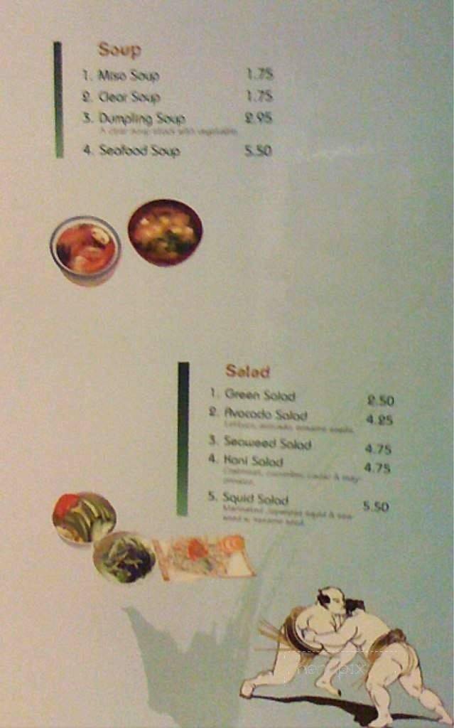 Menu page 1