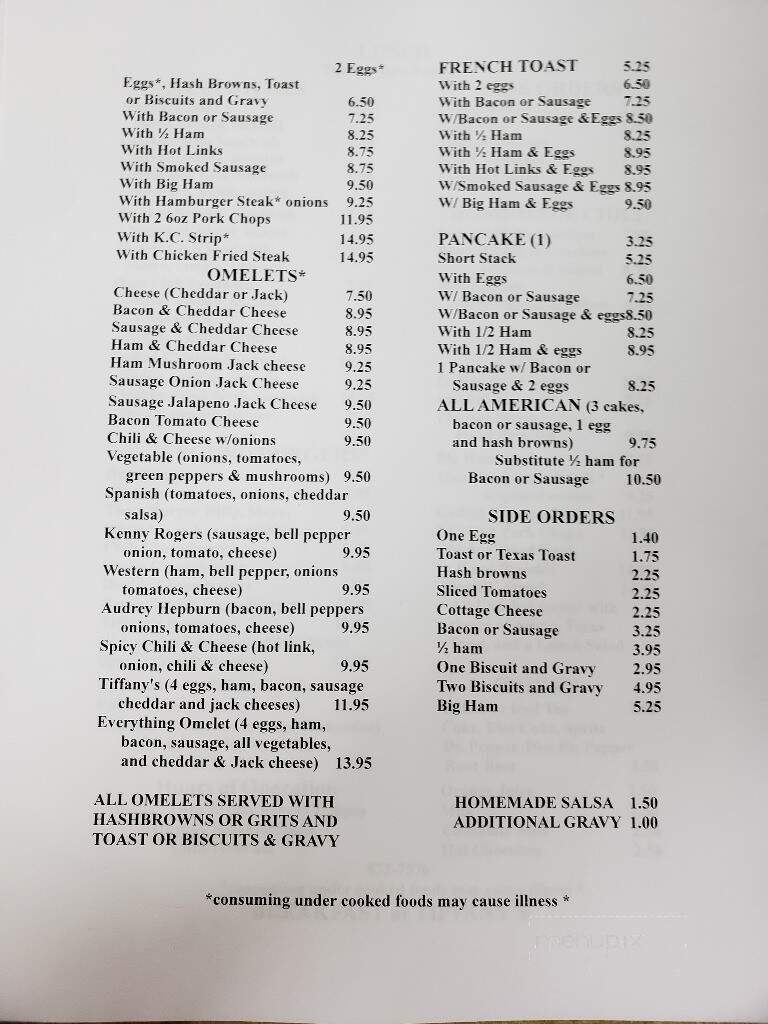 Menu page 1