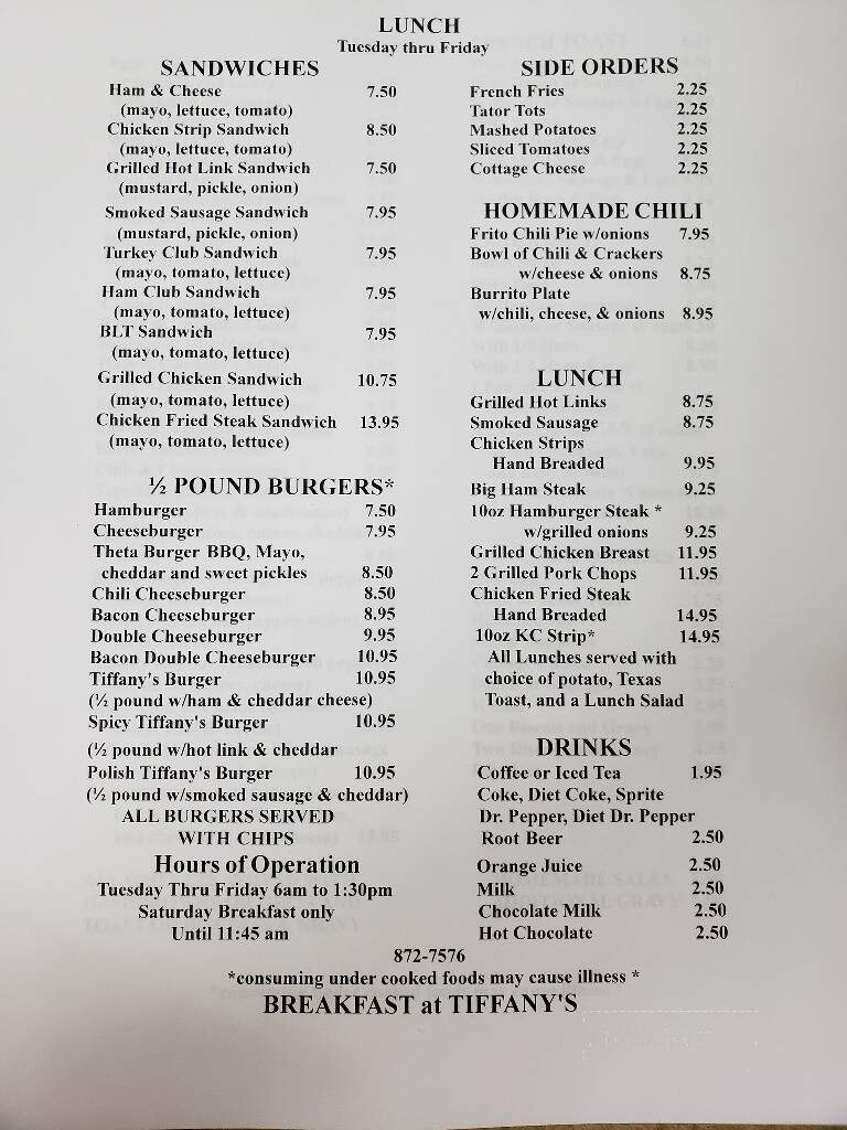Menu page 2