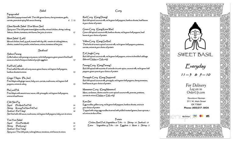 Menu page 1