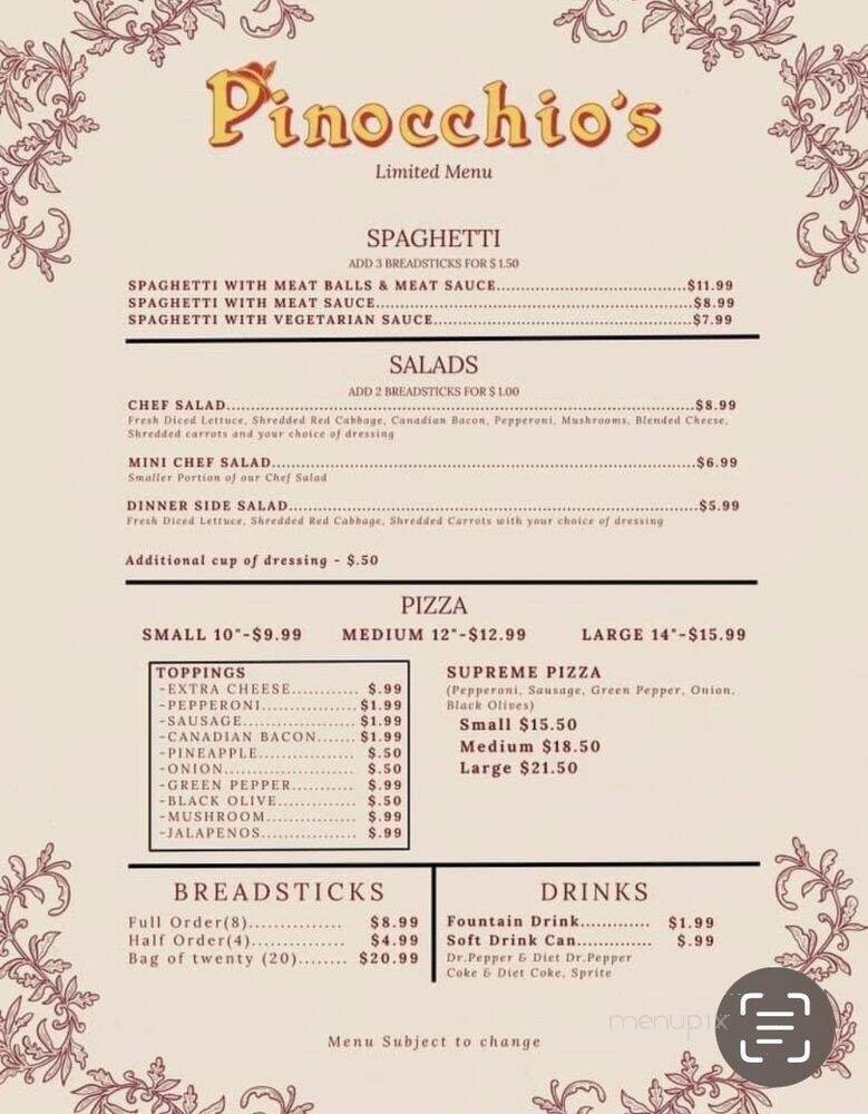 Menu page 2