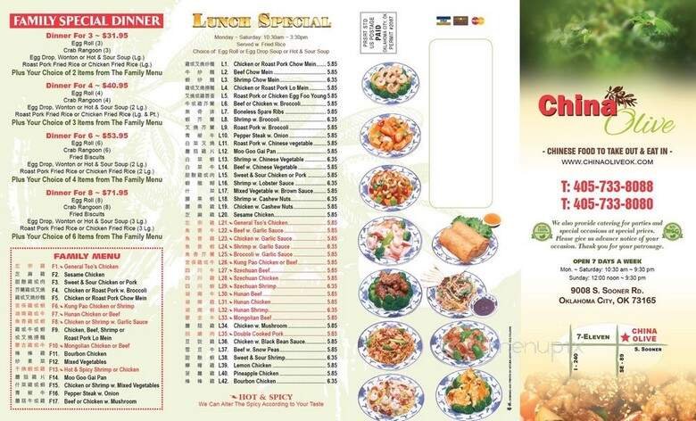 Menu page 2