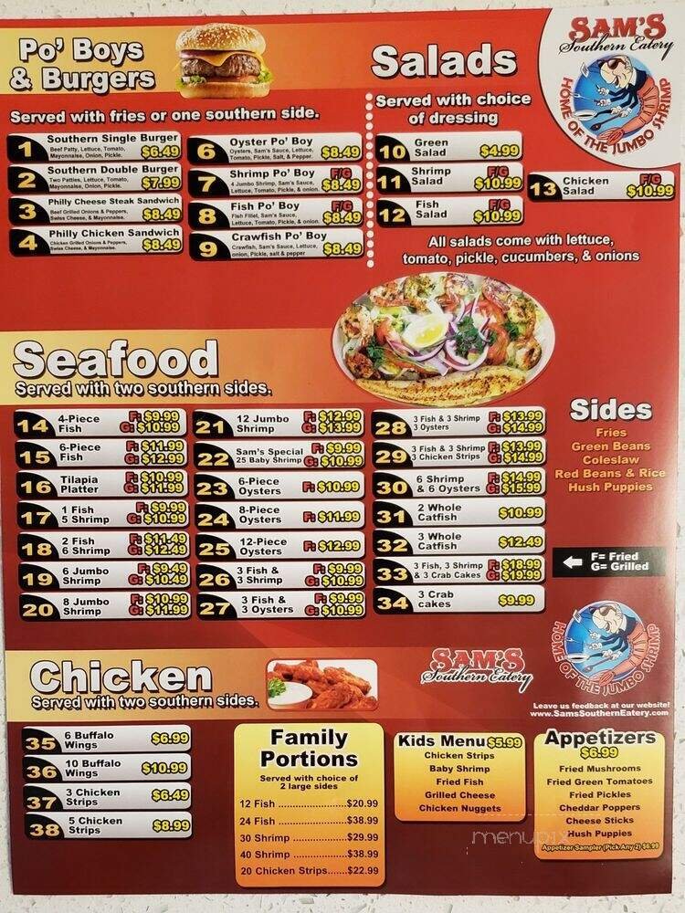 Menu page 1