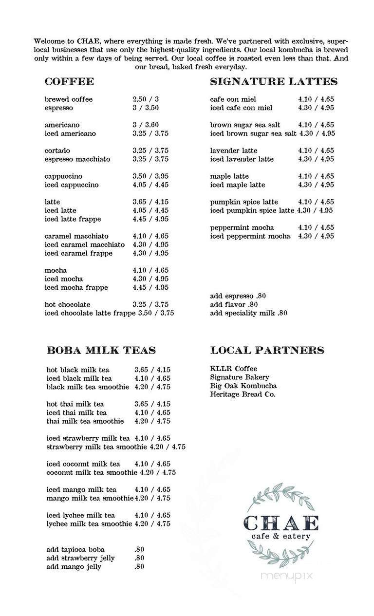 Menu page 2