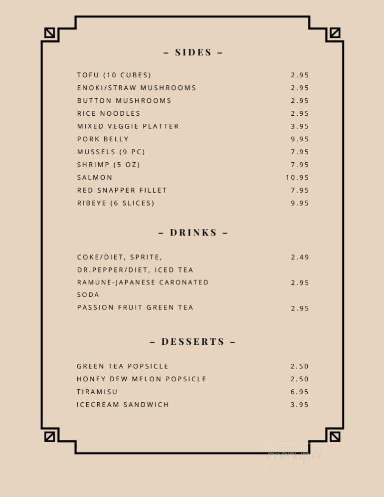 Menu page 2