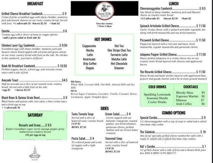 Menu page 2