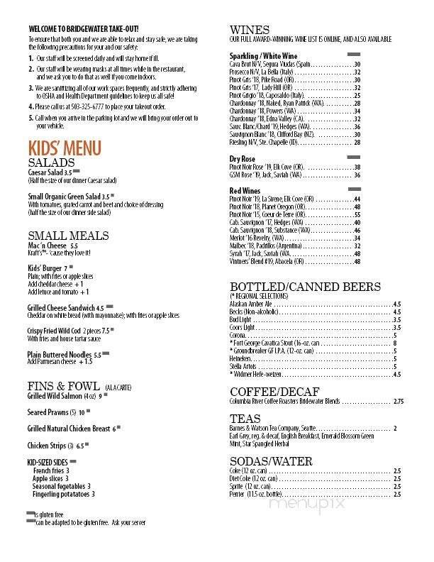 Menu page 2