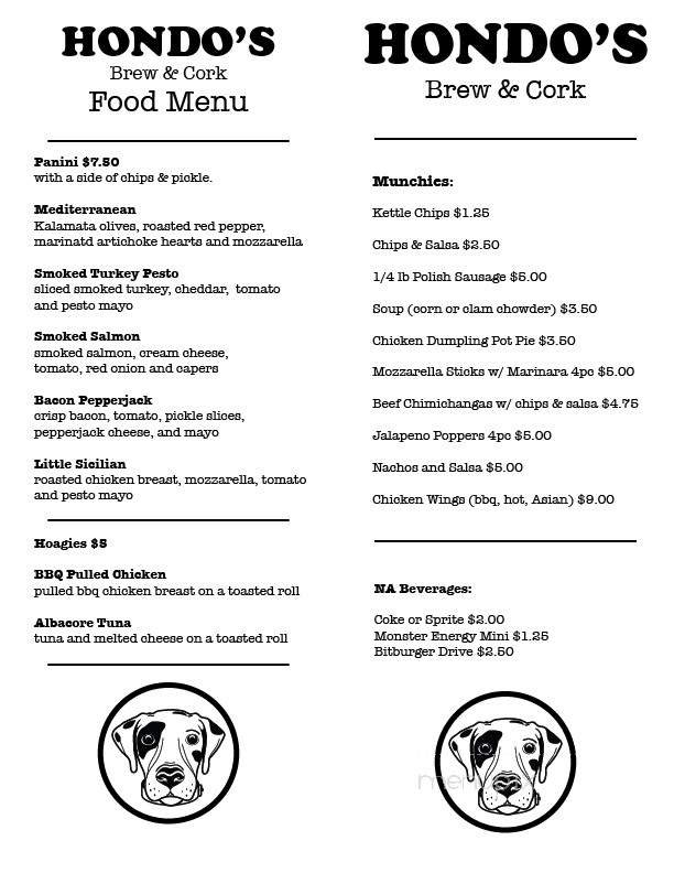 Menu page 1