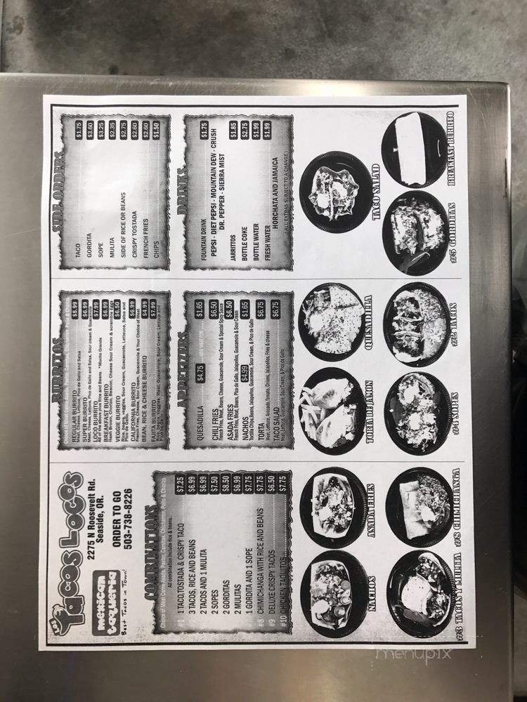 Menu page 1