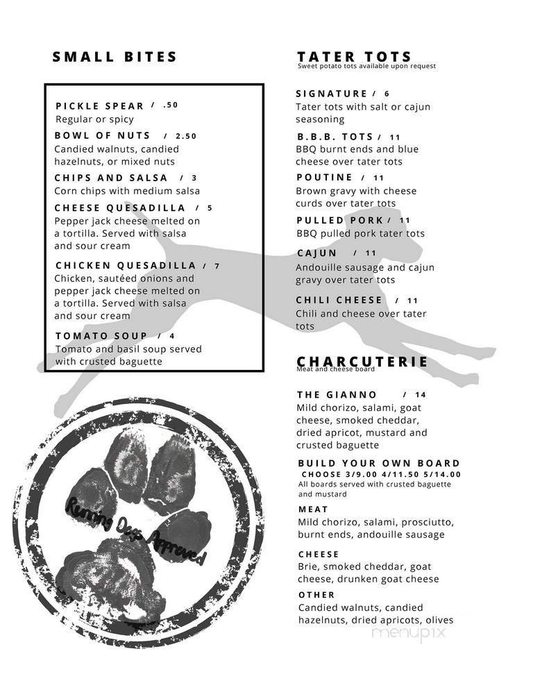 Menu page 1