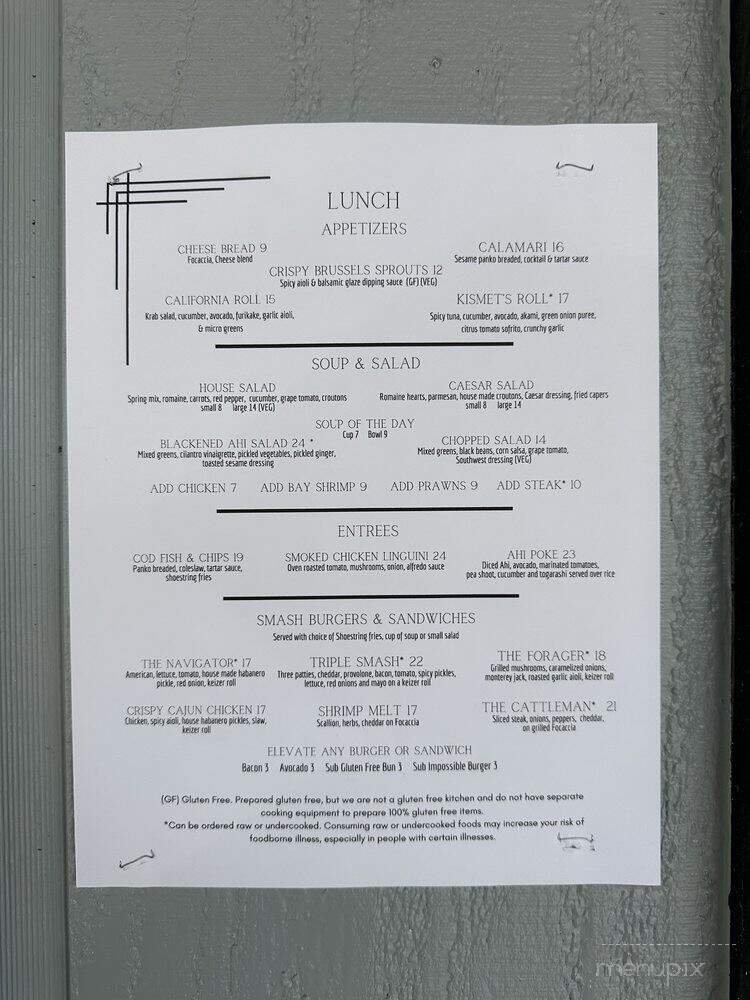 Menu page 1